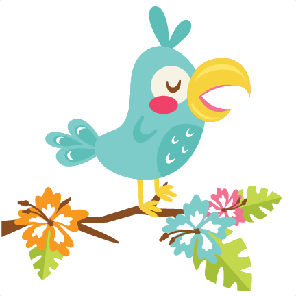 Tropical Bird SVG scrapbook cut file cute clipart files for silhouette ...