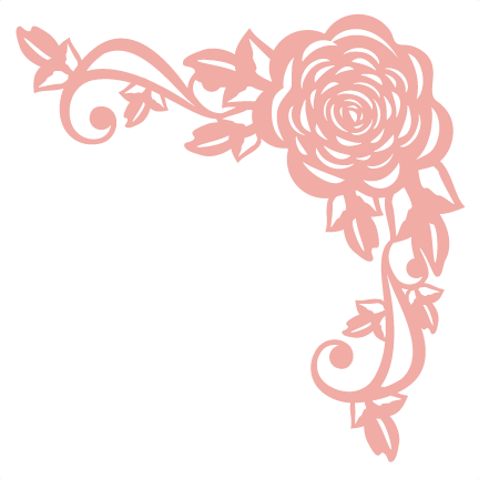 Free Rose Frame Design 2 SVG Cut File