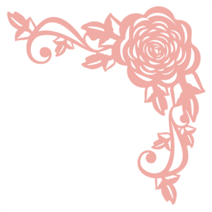 Download Rose Corner Flourish SVG scrapbook cut file cute clipart ...