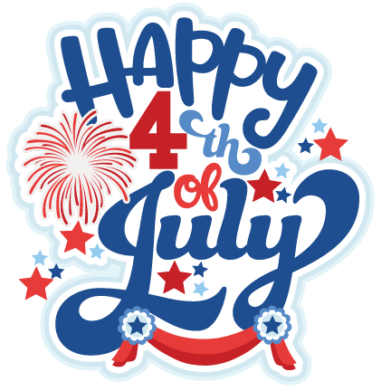 Happy 4th of July Title cute SVG cut files SVG scrapbook cut file cute clipart files for ...