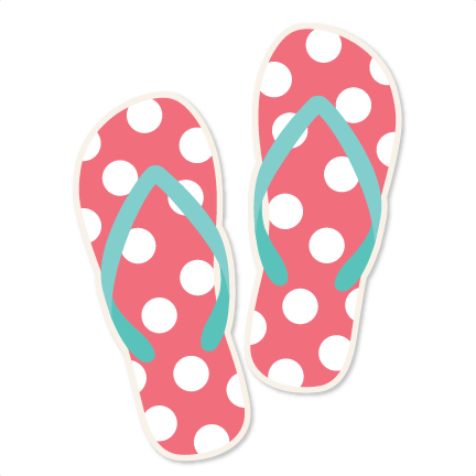 polka dot flip flops