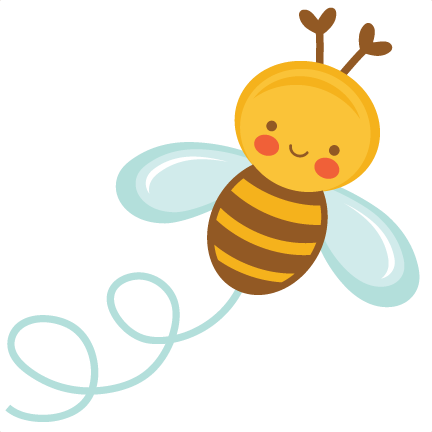 cute flying bee clipart