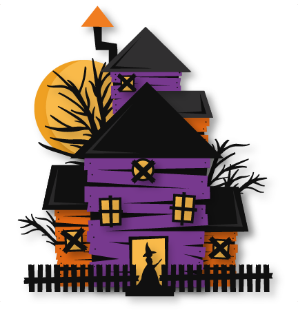 Download Halloween Haunted House svg cuts scrapbook cut file cute ...