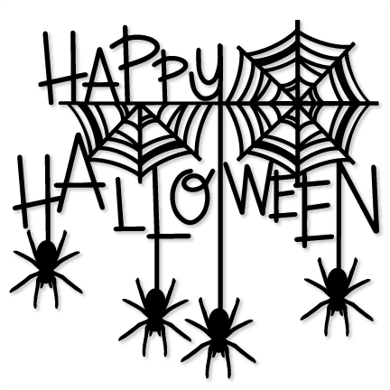 Happy Halloween Title Svg Cuts Scrapbook Cut File Cute Clipart Files For Silhouette Cricut Pazzles Free Svgs Free Svg Cuts Cute Cut Files