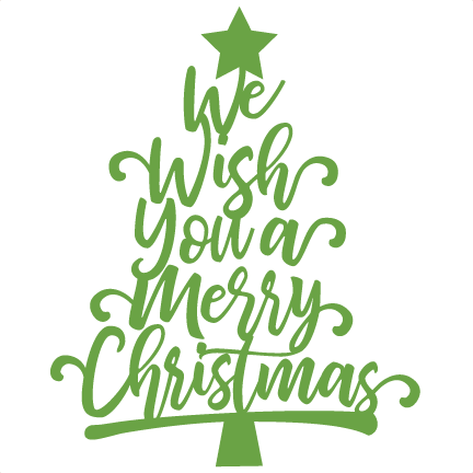 Download We Wish You A Merry Christmas Tree Scrapbook Title Svg Cuts Scrapbook Cut File Cute Clipart Files For Silhouette Cricut Pazzles Free Svgs Free Svg Cuts Cute Cut Files