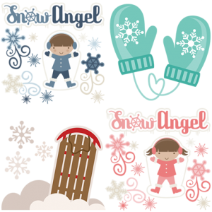 Playing in the Snow - DOTD090101PlayingintheSnow - Miss Kate Cuttables - Sets