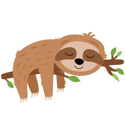 Download Sloth Sleeping on Tree svg cut file svg cut file scrapbook ...