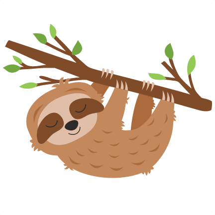 Download Sloth Hanging from Tree svg cut file svg cut file ...