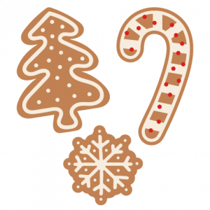 Gingerbread Cookie Set SVG scrapbook cut file cute clipart files for