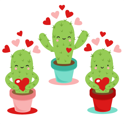 Download Loveable Cacti SVG cut file Scrapbook title svg cuts ...