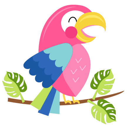 Parrot SVG scrapbook cut file cute clipart files for silhouette cricut ...