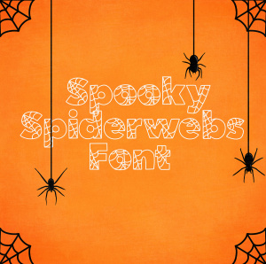 Spooky Spiderweb Halloween Font