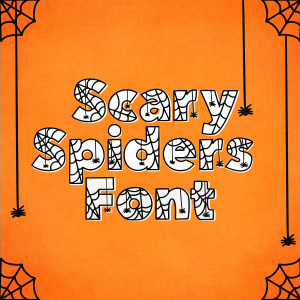 Scary Spiders Halloween Font