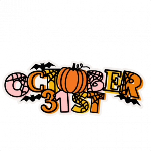 October 31st SVG Scrapbook Title