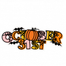 October 31st SVG Scrapbook Title