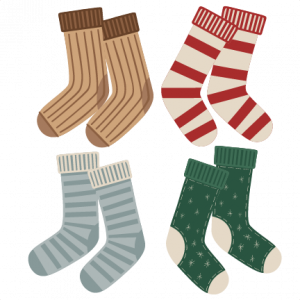 Christmas Socks svg cuts scrapbook cut file cute clipart files for ...