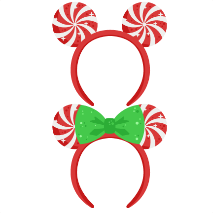 mickey mouse ears christmas clipart