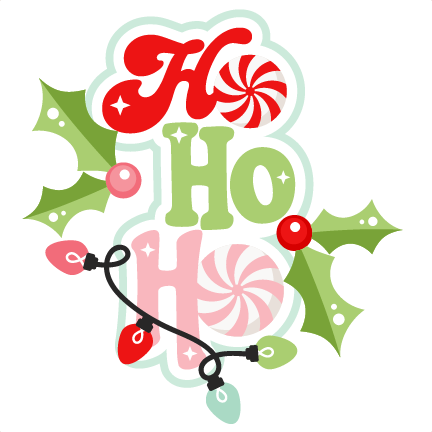 Ho Ho Ho Christmas Title SVG scrapbook cut file cute clipart files