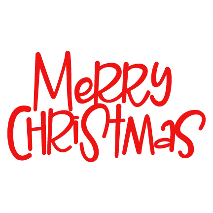 Merry Christmas Title svg cut file svg cut file scrapbook cut file cute ...