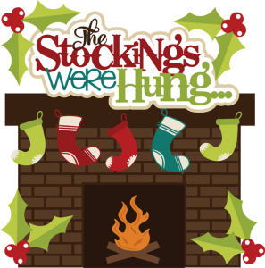 The Stockings Were Hung SVG