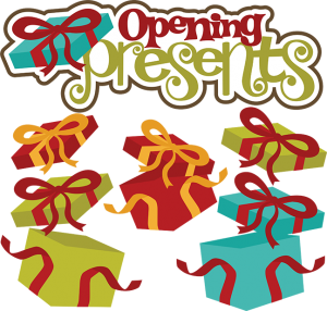 Opening Presents SVG