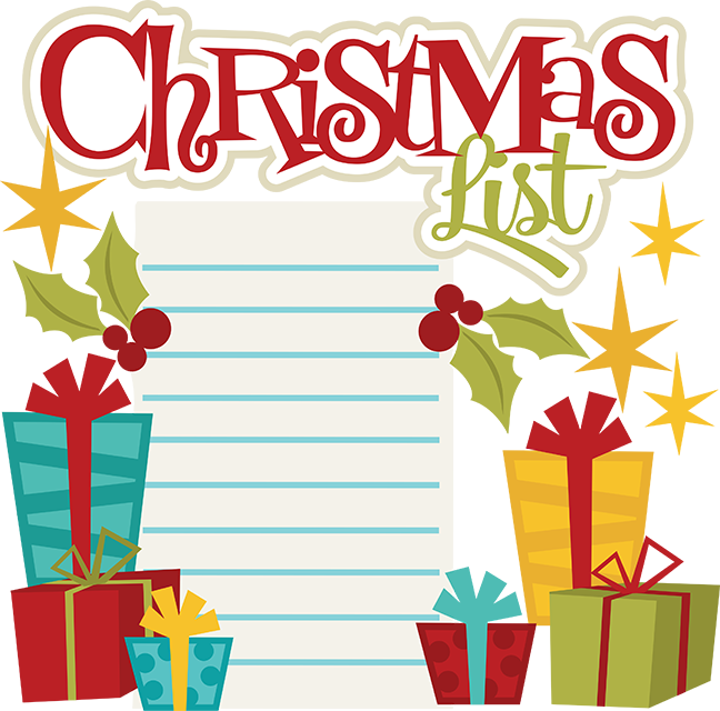 Christmas List SVG