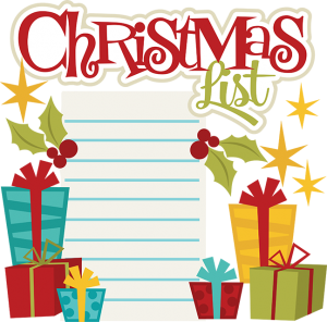 Christmas List SVG