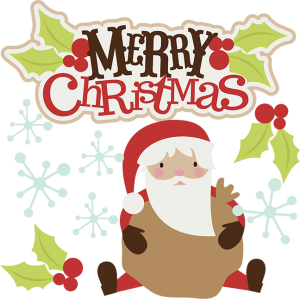 Merry Christmas SVG christmas clipart santa svg santa clipart cute clip art santa scrapbook svg