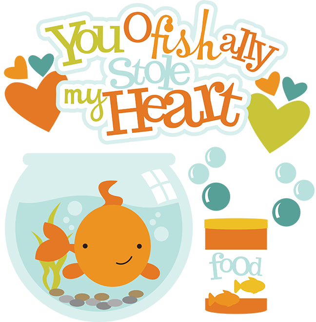 Download You Ofishally Stole My Heart SVG fish clipart fish bowl ...