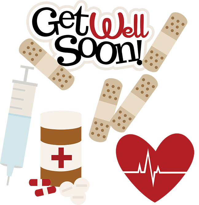 Get Well Soon SVG doctor svg files nurse svg files sick day svg cute clip  art