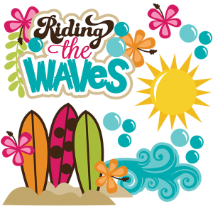 Riding The Waves SVG beach svg files ocean svg file surfboard svg surfing svg scrapbooking
