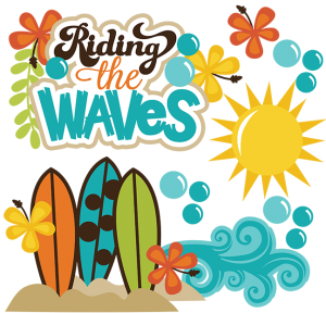 Riding The Waves SVG beach svg files ocean svg file surfboard svg surfing svg scrapbooking