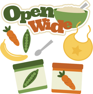 Open Wide SVG baby svg baby food svg carrot svg banana svg pea pod svg baby food clipart