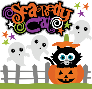 Scaredy Cat SVG halloween svg files ghost svg file halloween svg files for scrapbooking