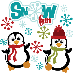 Snow Fun SVG winter svg files snow svg files penguin svg files svg files for scrapbooking