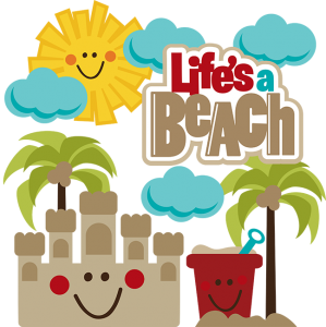 Life's A Beach SVG beach svg file sandcastle svg file beach pail svg file svg files for scrapbooking