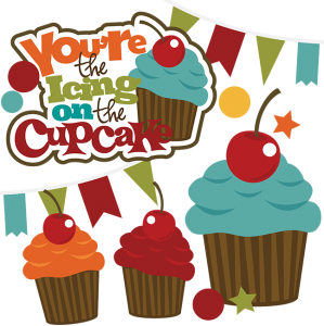 You're The Icing On The Cupcake SVG cupcake svg file birthday svg files svg files for scrapbooking free svg files