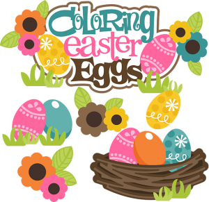 Coloring Easter Eggs SVG easter svg files easter eggs svg files cutting files for scrapbooking cute clipart