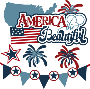 America The Beautiful SVG 4th of july svg files for scrapbooking fireworks svg files