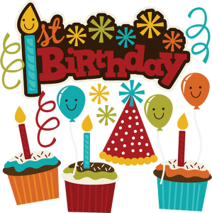 1st Birthday SVG Scrapbook Collection birthday svg files cupcake svg files cutting files for scrapbooking