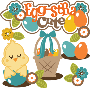 Egg-stra Cute SVG Collection for scrapbooking easter svg files easter basket svg file for scrapbooks