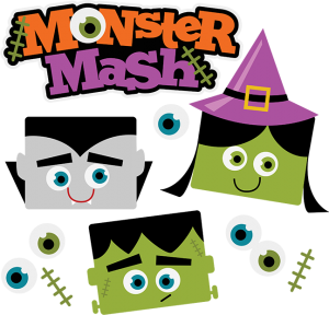 Monster Mash Halloween SVG Scrapbook Collection vampire svg file witch svg file frankenstein svg file