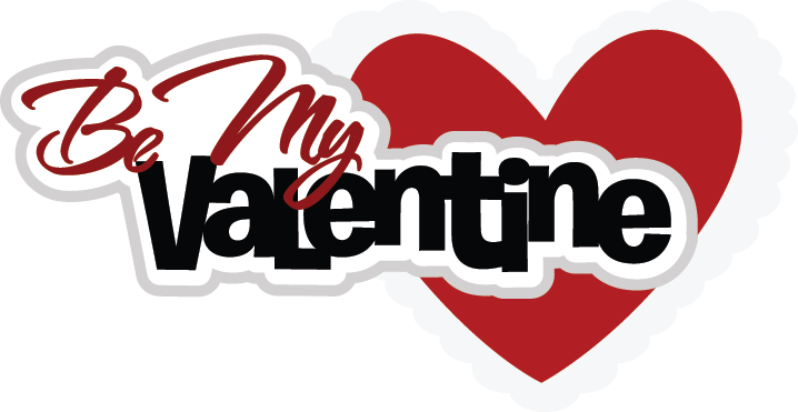 Download Be My Valentine Title SVG Scrapbook Cardmaking valentines ...