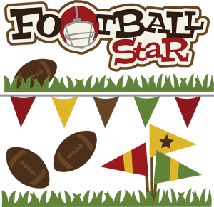 Footbsll Star SVG file football svg files for scrapbooking football svg cuts for scrapbooks