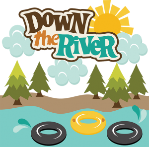 Down The River SVG scrapbook files tubing svg files outdoors svg cut files river rafting cut files for scrapbooking
