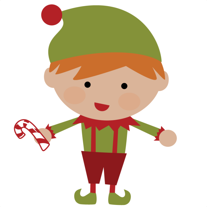 Elf SVG file for scrapbooking cute christmas elf svg cut christmas elf