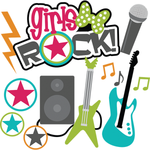 Girls Rock! SVG Scrapbook collection teen svg files for scrapbooking teen svg cut files