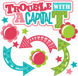 Trouble With A Capital T SVG scrapbook files cute girl svg cuts for scrapbooking girl svg files free svgs