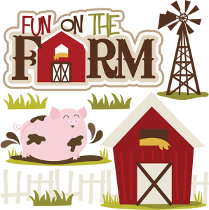 Fun On The Farm SVG collection for scrapbooking farm svg cuts farm cut files pig svg file barn svg file