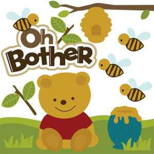 Oh Bother SVG scrapbook file cute bear svg file bear svg cut svg files for scrapbooking